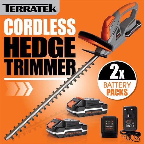 20v cordless hedge trimmer - 20v,